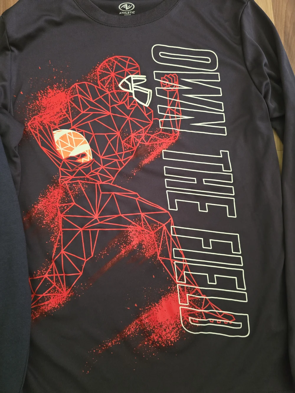Old Navy Navy Mario Long-Sleeve Tee with White Graphic